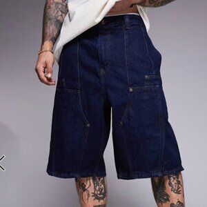 Courtside Panel Detail Denim Jorts